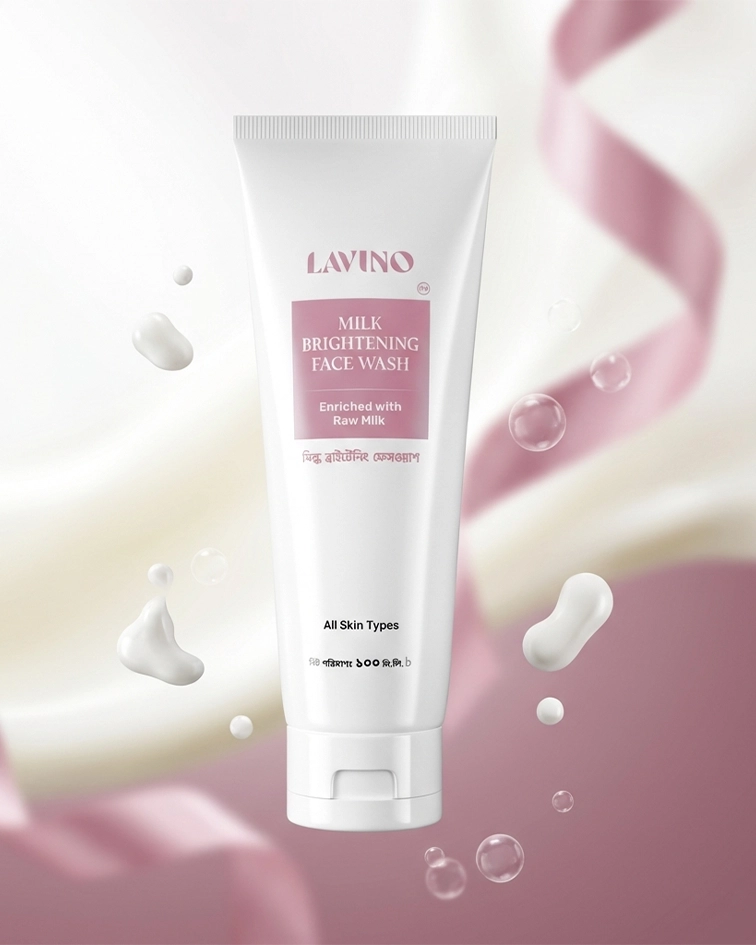 Lavino Milk Brightening Face Wash (100ml)