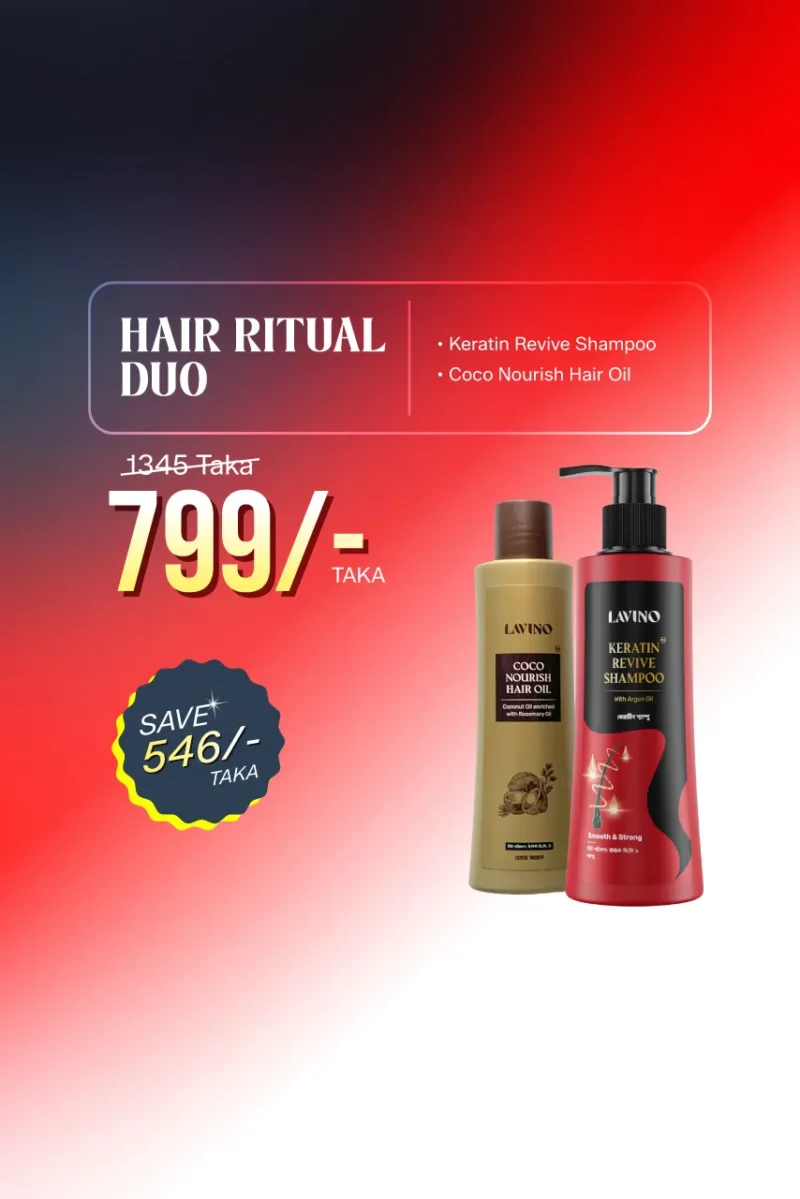 Lavino Hair Ritual Duo - Keratin Shampoo + Coco Nourish Hair Oil
